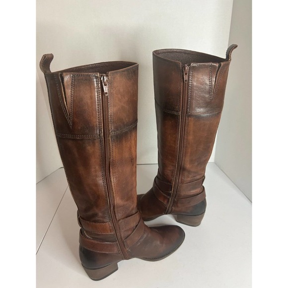Nurture "York" Brown Leather Buckles Tall Riding Boots Women's SZ 7.5 - Picture 4 of 12